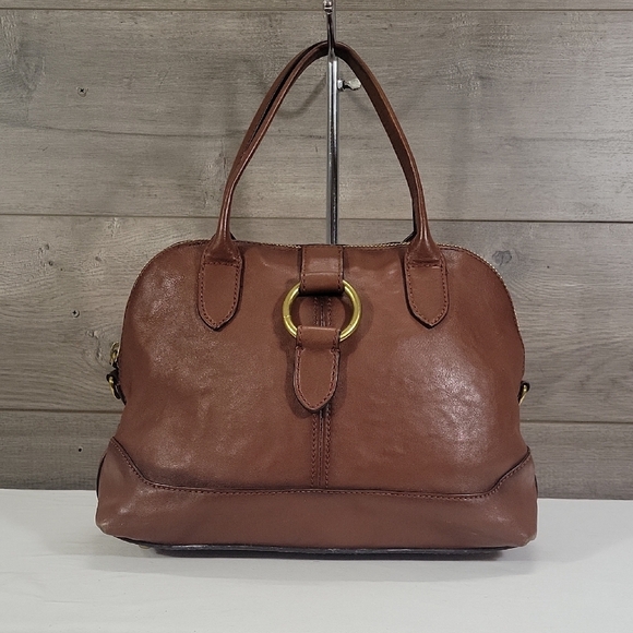Frye Handbags - Frye Brown Leather Top-Handle Satchel Handbag
